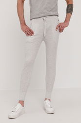 Polo Ralph Lauren Pantaloni Bărbați, Culoarea Gri, Material Neted Bărbaţi, Tricotaj