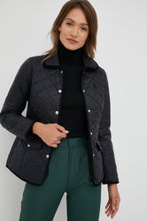 Polo Ralph Lauren Geaca Femei, Culoarea Negru, De Tranzitie Dama