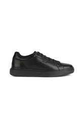 Geox Pantofi Culoarea Negru Bărbaţi, Imitatie De Piele