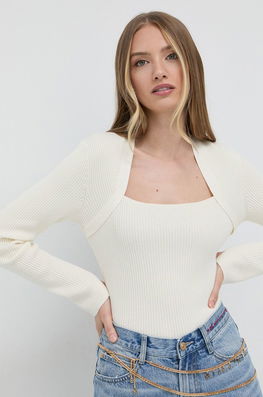 Miss Sixty Pulover De Lână Femei, Culoarea Crem, Light Dama Bej