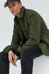 Solid Camasa Barbati, Culoarea Verde, Cu Guler Clasic, Regular Bărbaţi, Casual