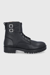 Ghete De Piele Guess Bărbaţi Negru, Casual