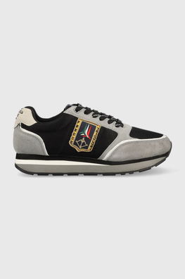 Aeronautica Militare Sneakers Culoarea Negru Bărbaţi, Piele Intoarsa