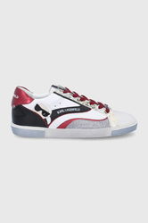 Karl Lagerfeld Ghete De Piele Culoarea Alb, Cu Toc Plat Dama
