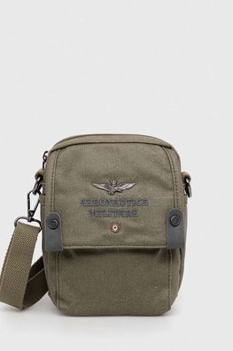 Aeronautica Militare Borseta Culoarea Verde Bărbaţi, Textil
