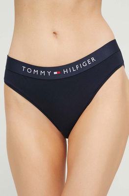 Tommy Hilfiger Chiloti Culoarea Albastru Marin Dama Bleumarin, Tricotaj