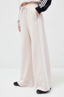 Adidas Pantaloni De Trening Din Bumbac Culoarea Roz, Modelator Dama