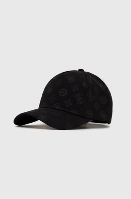 Guess Sapca Culoarea Negru, Neted Dama
