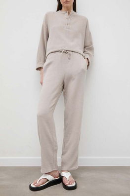 Résumé Pantaloni De Bumbac Culoarea Bej Dama