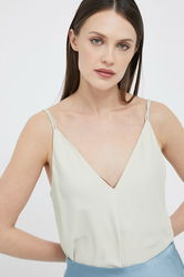 Calvin Klein Bluza Culoarea Bej Dama Verde, Casual