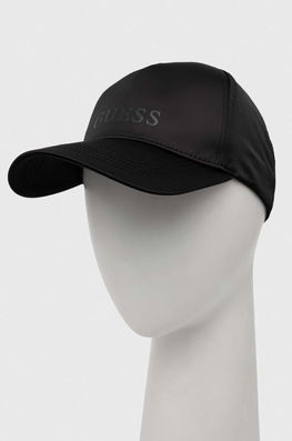 Guess Sapca Culoarea Negru, Neted Dama