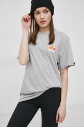 Ellesse Tricou Din Bumbac Culoarea Gri Dama, Model Print