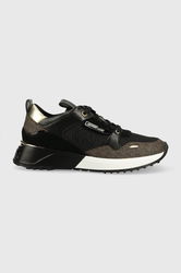 MICHAEL Michael Kors Sneakers Theo Culoarea Negru Dama, Imitatie De Piele