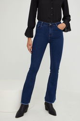 Answear Lab Jeansi Femei , High Waist Dama Bleumarin