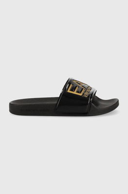 EA7 Emporio Armani Slapi Copii Culoarea Negru, Sintetic