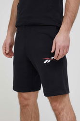 Reebok Pantaloni Scurti HI0584 Barbati, Culoarea Negru Bărbaţi, Tricotaj, Model Print