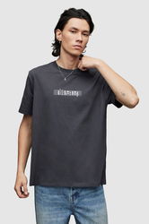AllSaints Tricou Din Bumbac Culoarea Negru, Cu Imprimeu Bărbaţi, Model Print