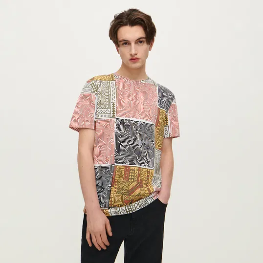 House - Tricou cu imprimeu integral - Multicolor
