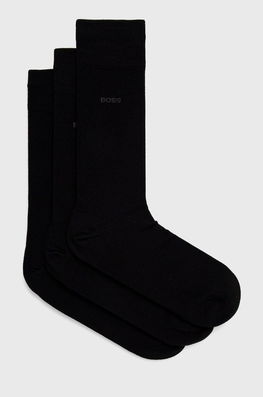 Pack) Barbati, Culoarea Negru Boss Bărbaţi, Sosete Lungi