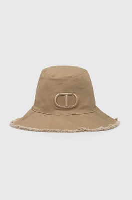 Twinset Palarie Din Bumbac Culoarea Bej, Bumbac Dama