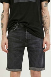 HUGO Pantaloni Scurti Jeans 634 Barbati, Culoarea Gri Bărbaţi