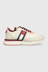 Tommy Jeans Sneakers Wmns Cleat Culoarea Bej Dama, Textil
