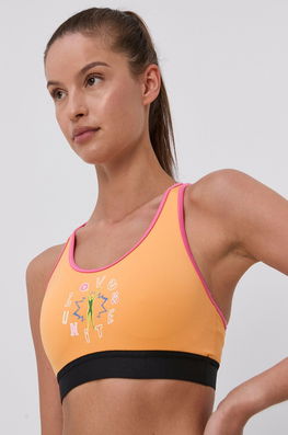 Adidas Performance Sutien Sport HB4780 Culoarea Portocaliu Dama, Model Print