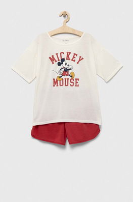 GAP Pijama Copii X Disney Culoarea Roz, Cu Imprimeu, Set, Model Print
