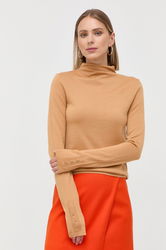 Patrizia Pepe Pulover De Lana Femei, Culoarea Galben, Light Dama