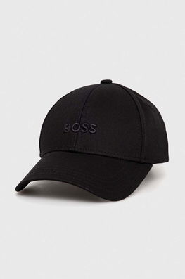 BOSS șapcă De Baseball Din Bumbac Culoarea Negru, Neted Dama