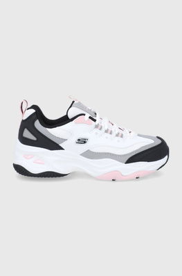 Skechers Pantofi Culoarea Gri, Cu Platformă Dama, Piele