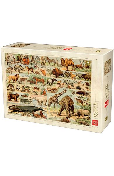Puzzle 1000 Enciclopedia: Animale salbatice
