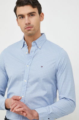 Down, Slim Tommy Hilfiger Bărbaţi Albastru, Bumbac, Casual