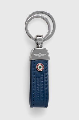 Aeronautica Militare Breloc Barbati Bărbaţi Bleumarin, Piele Naturala