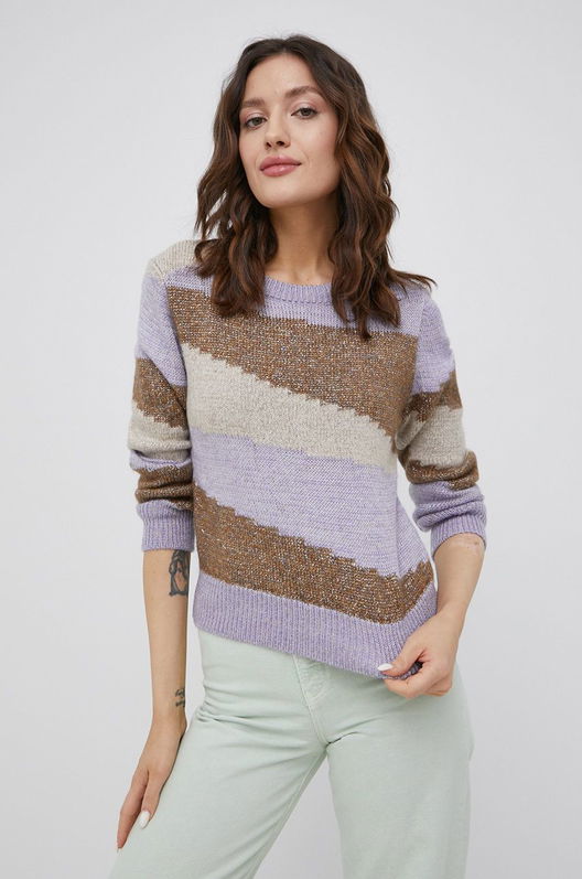 Only Pulover Femei, Culoarea Violet, Dama