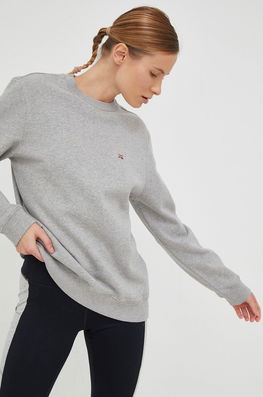 Napapijri Bluza Barbati, Culoarea Gri, Melanj Bărbaţi