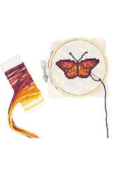 Mini kit de brodat: Fluture