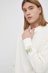 Jack & Jones Bluză Bărbați, Culoarea Crem, Material Neted Bărbaţi Bej