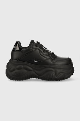 Buffalo Sneakers Feral One Culoarea Negru, 1630859 Dama, Imitatie De Piele