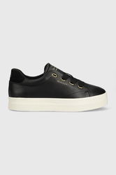 Gant Sneakers Din Piele Avona Culoarea Negru Dama