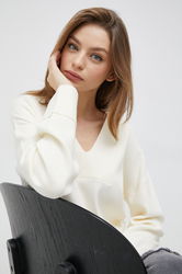 Vero Moda Pulover Femei, Culoarea Bej Dama