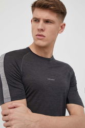 Icebreaker Tricou Funcțional 125 ZoneKnit Culoarea Negru Bărbaţi, Munte