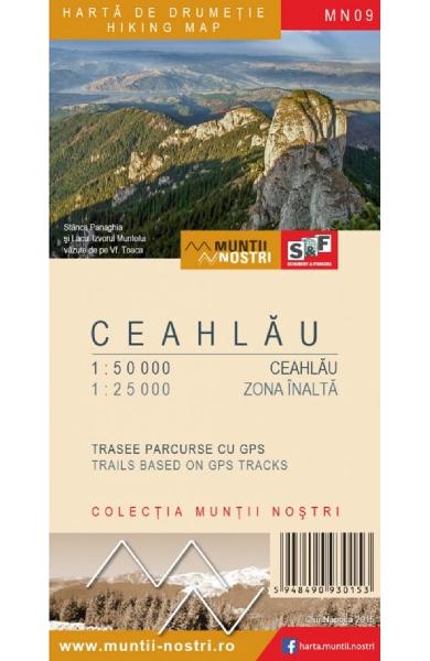 Muntii Ceahlau. Harta de drumetie - Muntii nostri