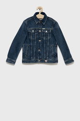 Guess Geaca De Blugi Pentru Copii Albastru, Jeans