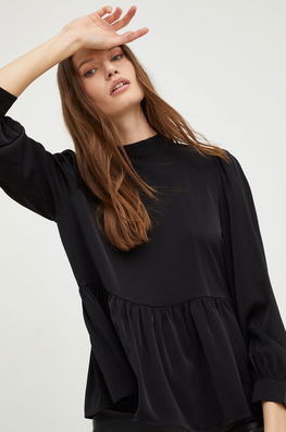 Answear Lab Bluza Femei, Culoarea Negru, Neted Dama, Casual