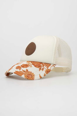 Rip Curl Sapca Culoarea Bej, Modelator Dama, Model Imprimeu