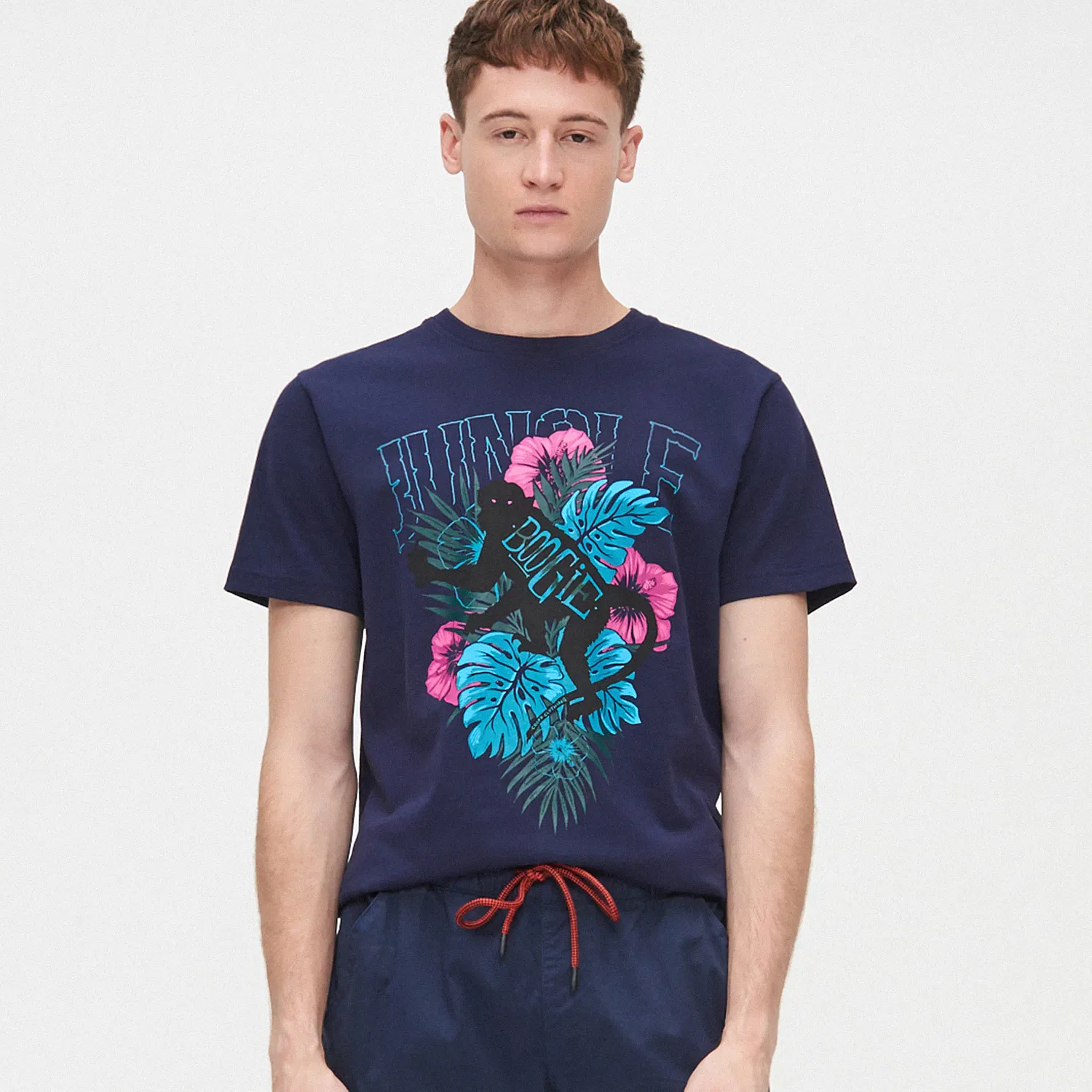 Cropp - Tricou din bumbac cu imprimeu - Bleumarin