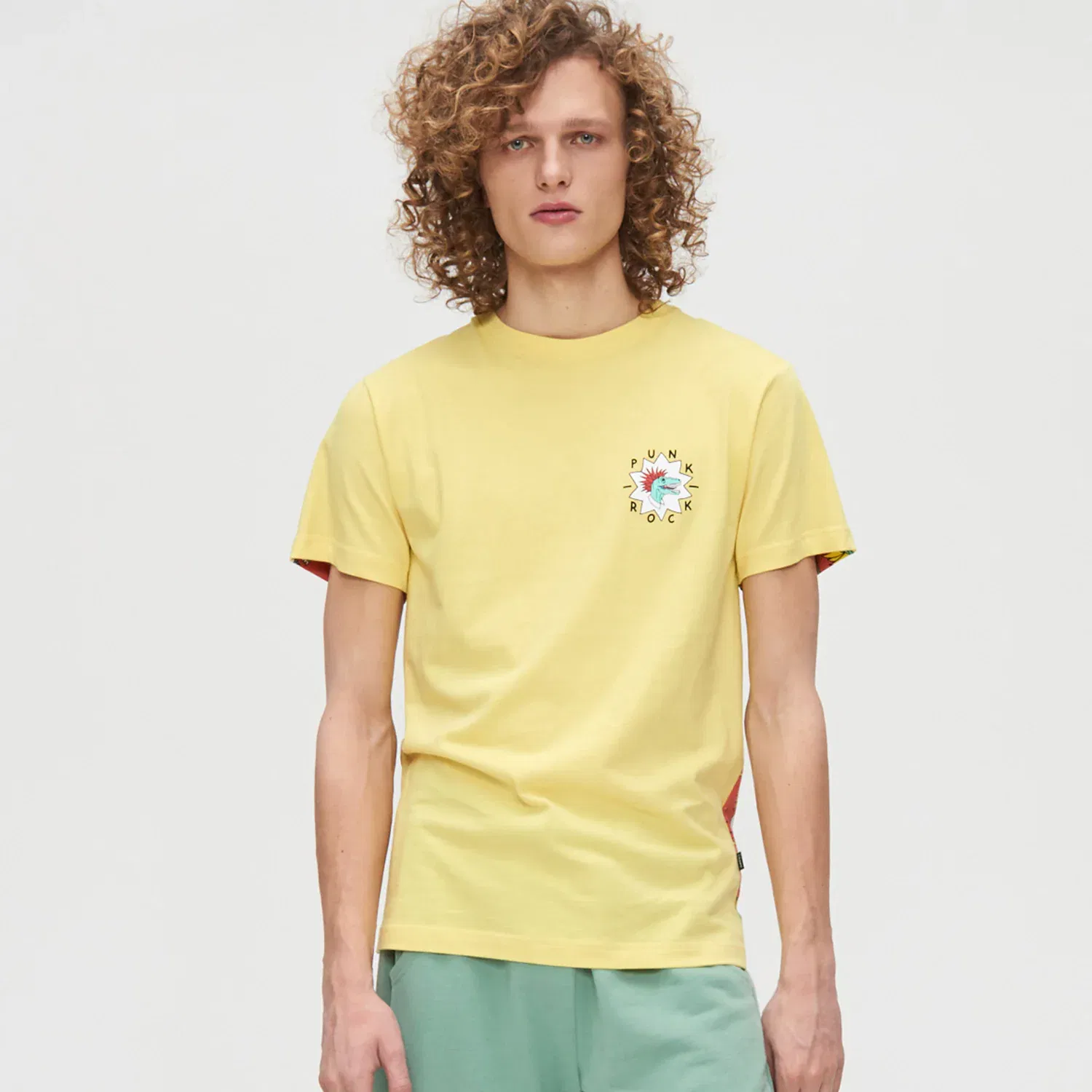 Cropp - Tricou cu inscripţie pe spate - Galben
