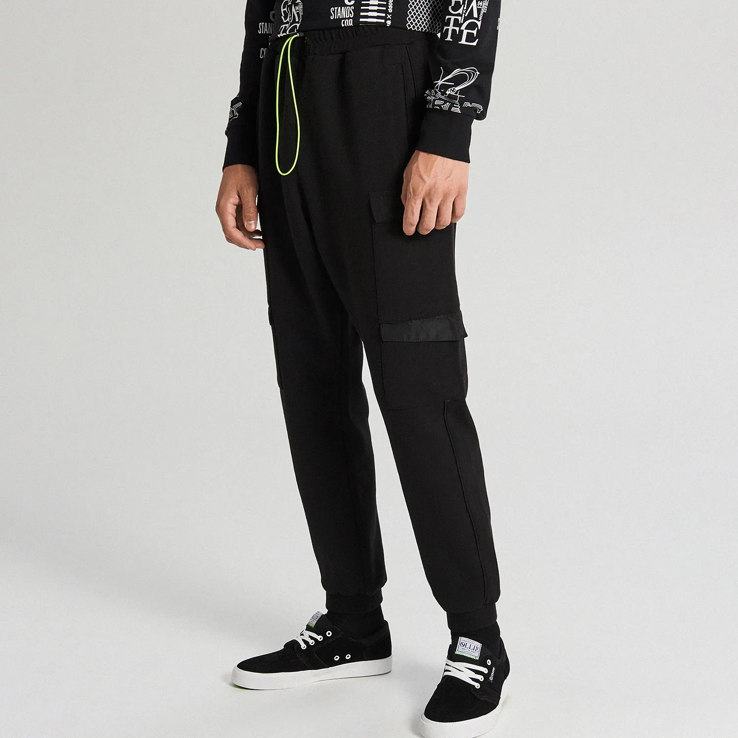 Cropp - MEN`S TROUSERS - Negru