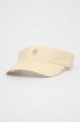 Tommy Hilfiger Sapca Cozoroc Culoarea Bej, Neted Dama